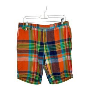 Polo Ralph Lauren Madras Plaid Linen Shorts
